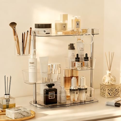 YOSHIONAL 360° Rotating Makeup Organizer - Countertop Cosmetic Storage