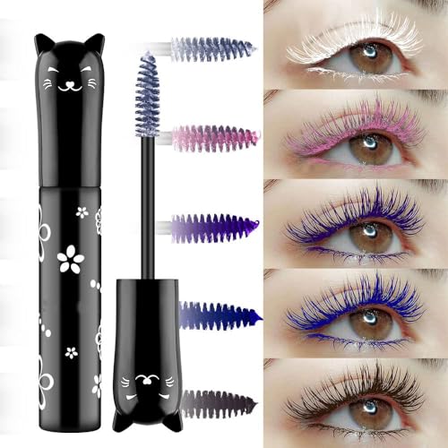Easilydays 6 Colors Waterproof Colored Mascara - Purple (#03) – Long Lasting, Volumizing, Vibrant Eyelash Makeup