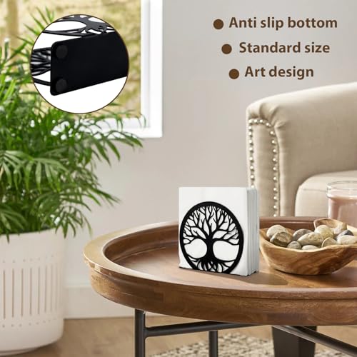 MSJGA Black Napkin Holder for Table - 6" Cocktail Dispenser
