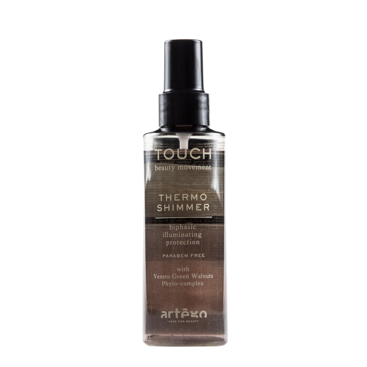 Artègo TOUCH Thermo Shimmer Spray (5.1 oz) – Biphasic Heat Protection & Shine Spray for Smooth, Glossy, Frizz-Free Hair
