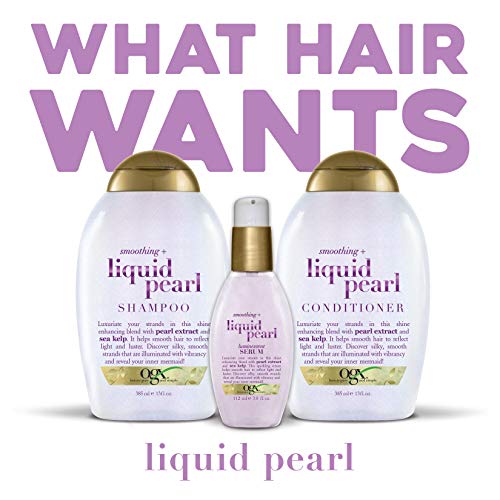 OGX Smoothing Liquid Pearl Conditioner 13 Fl Oz - Frizz-Free Shine & Hydration (Pack of 1)