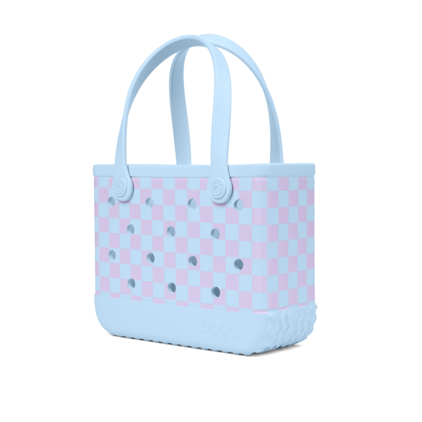 BOGG BAG Bitty Small Tote – 11” x 8.5” x 4.5” – Durable, Washable, Tip-proof – Beach, Pool, Boat, Work, Sports (Checker Out)