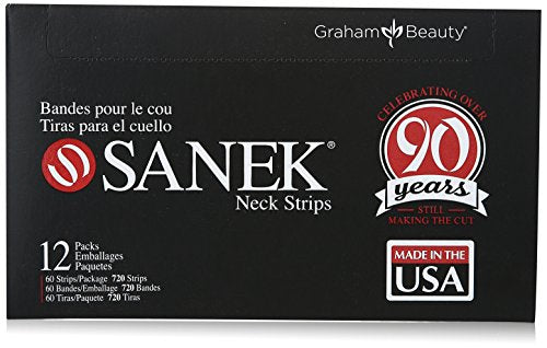 Sanek Professional Neck Strips - Highly Absorbent Barber Neck Paper, 720 Count