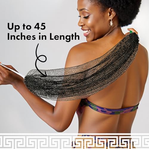 Bathway African Net Sponge Set of 2 - Exfoliating Body Scrubber