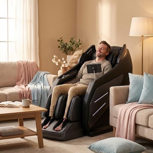 Osaki OS-3D Champ II Massage Chair - 3D SL-Track, Zero Gravity, Lumbar Heating | Brown
