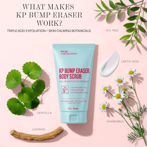BASE LABORATORIES Ingrown Hair & KP Exfoliating Scrub with AHA & BHA