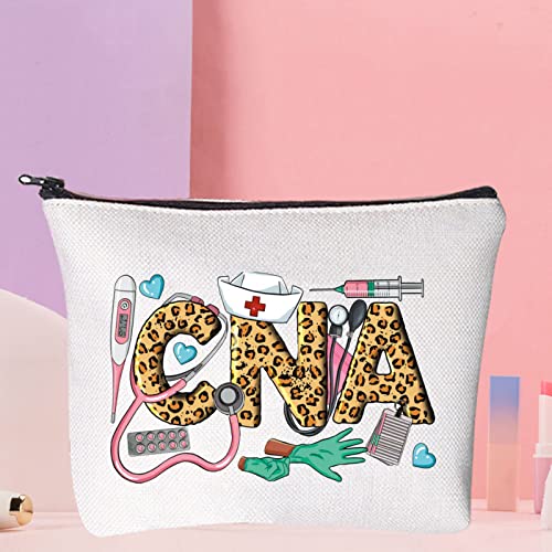 WZMPA CNA Certified Nursing Assistant Makeup Bag for Graduates - Zipper Pouch for CNA Students