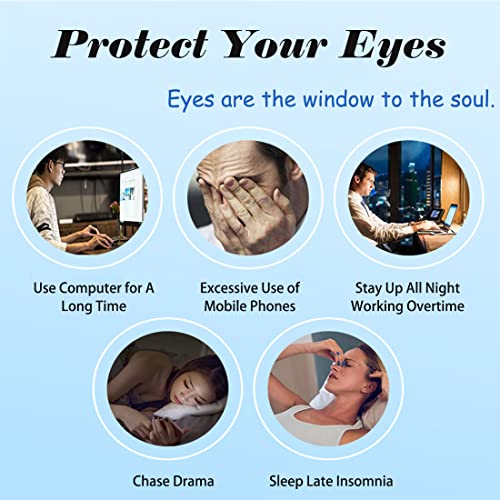 ColdChill 5-Packs Cooling Eye Mask (Flowers) – Reusable Hot & Cold Gel Eye Mask for Eye Strain, Puffiness & Recovery