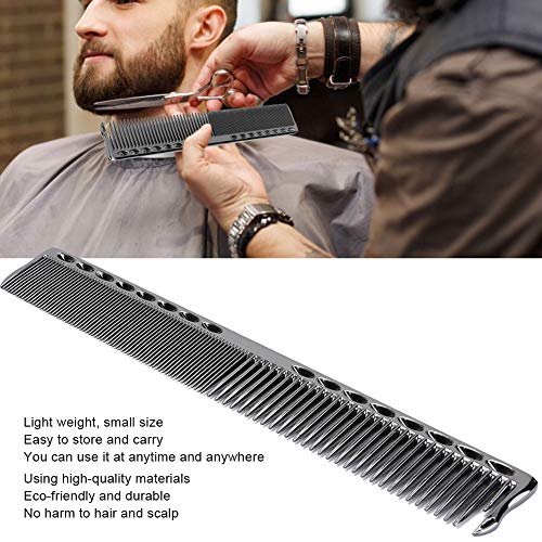 Tomotato 2-Piece Stainless Steel Hair Cutting Comb for Barber and Salon Use