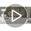STORi Clear Plastic Makeup Organizer - 4-Compartment Vanity Storage