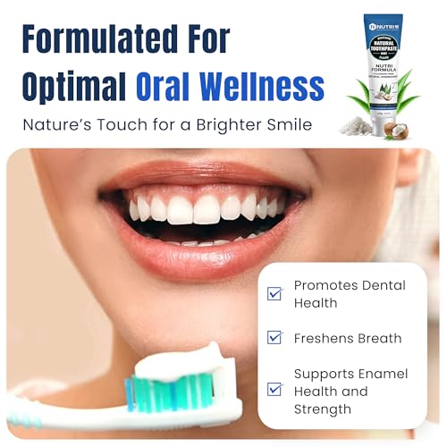 Nutri 11 Natural Whitening Toothpaste - Fluoride-Free Enamel Care