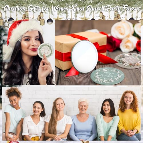 36-Piece Christmas Christian Gift Set with Bible Verse Pocket Mirrors