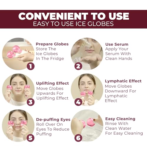 Castal Blue Ice Globes for Facials – Shatter-Resistant Cooling Facial Set