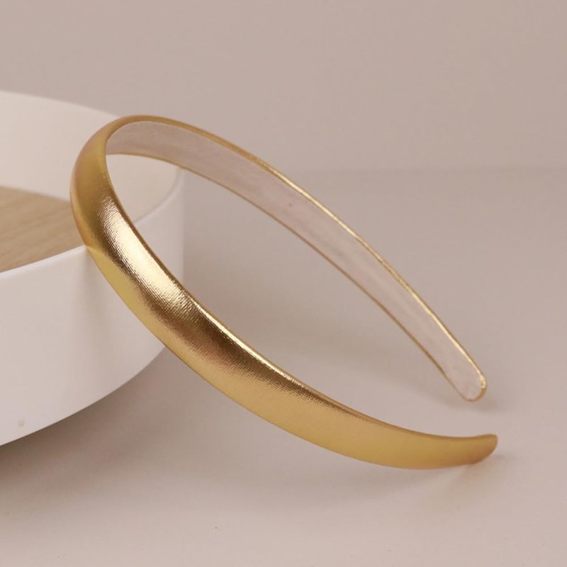 Gold Headband for Women - Satin Hair Band | Cute Accessory for Girls