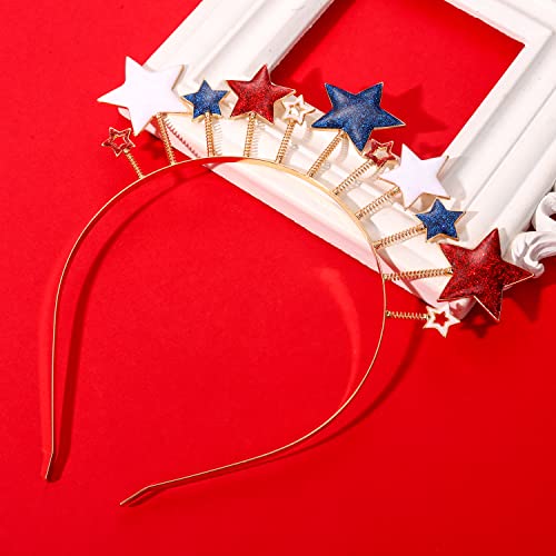 American Flag Headband 4th of July Patriotic Hair Accessory for Women