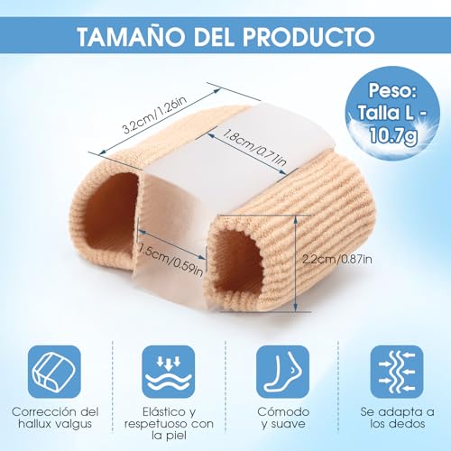 Semme Soft Toe Separators for Overlapping Toes, Bunions & Hammertoe Relief