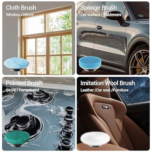 9 Pack Electric Spin Scrubber Brush Heads Set - Replacement for Household Cleaning, Bathroom & Floor