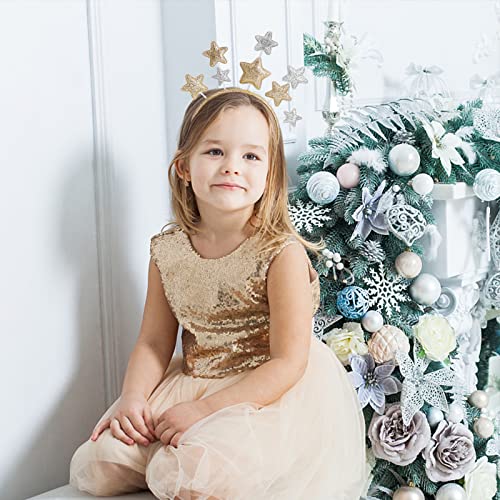 Black & White Gold Alloy Star Headband for Women Girls Kids Party Accessories