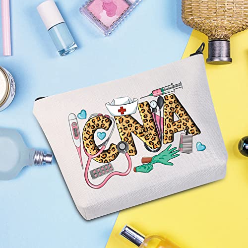 WZMPA CNA Certified Nursing Assistant Makeup Bag for Graduates - Zipper Pouch for CNA Students