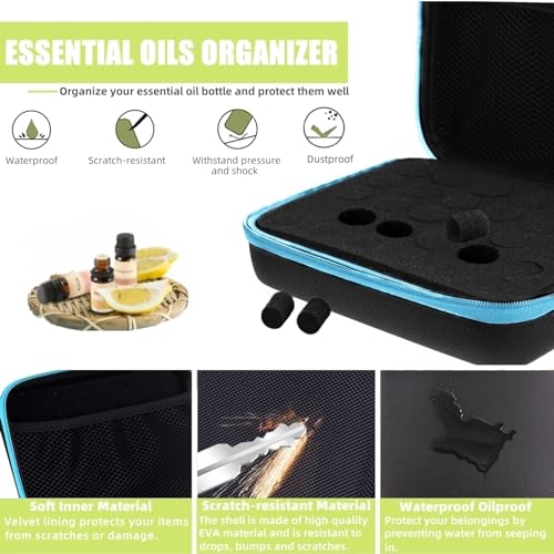 Essential Oil Carrying Case - 30-Bottle Hard Shell EVA Storage Organizer