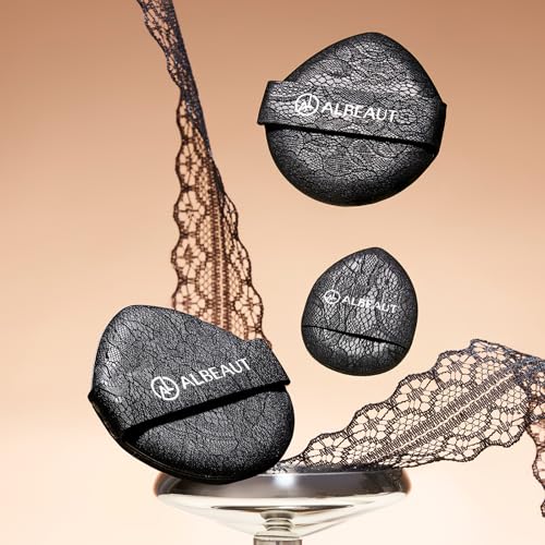 Albeaut 3PCS Foundation Puff Set - 2 Large & 1 Mini Teardrop
