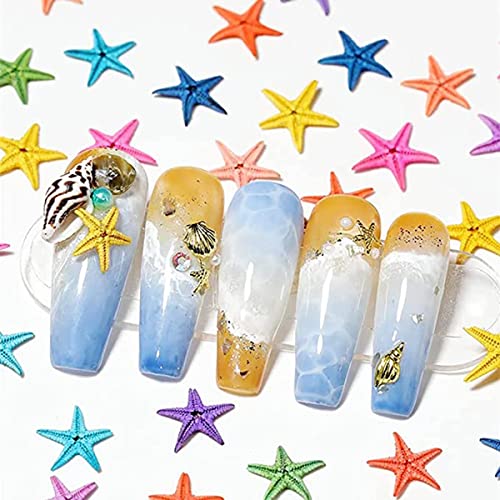 3 Boxes Beach Nail Art Charms Set - 12 Styles Seashell Starfish Conch Rhinestones