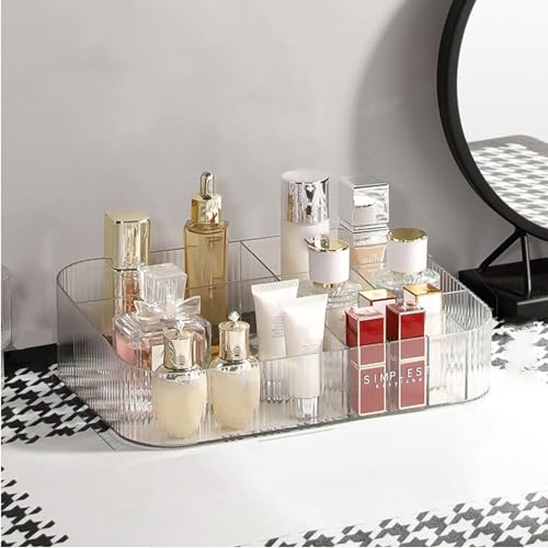 Cendray Makeup Organizer with Drawers, Stackable Clear Tray – Large Cosmetic Storage