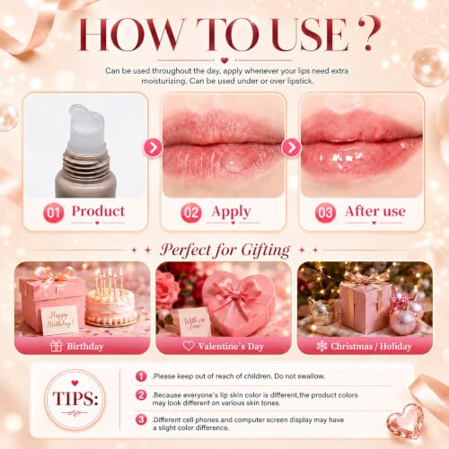 KALLCSENY 4pcs Summer Tinted Lip Balm Butter & Conditioning Lip Mask Set