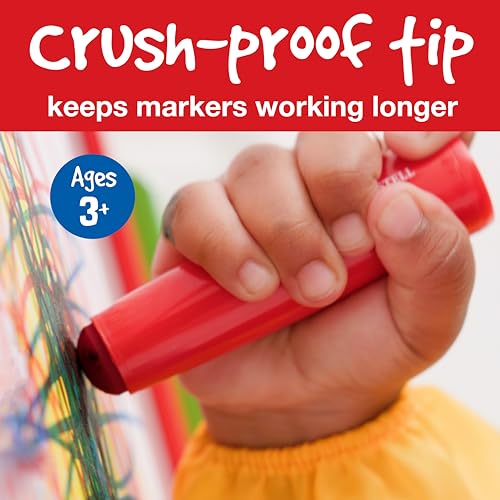 Faber-Castell Little Creatives Extra Jumbo Washable Markers - 6 Colors for Kids