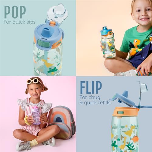 Ello Kids 16oz Tritan Water Bottle with Quick Fill Lid - Leak Proof & BPA Free