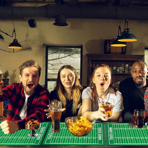 Football Placemats Set of 6 - Waterproof Rugby Table Mats