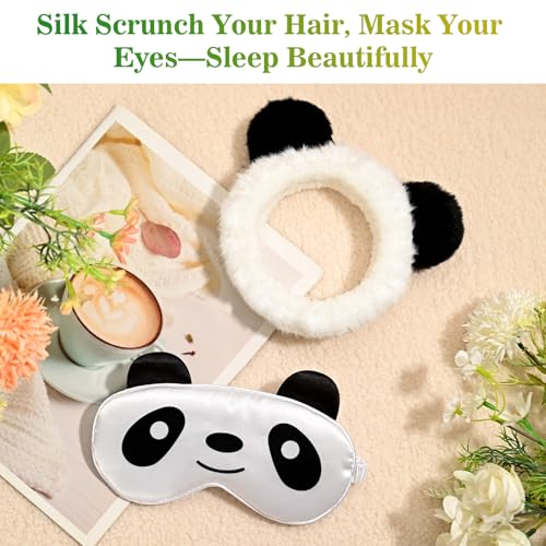 9-Piece Panda Self-Care Gift Set for Women with Blanket, Mug, and Spa Items