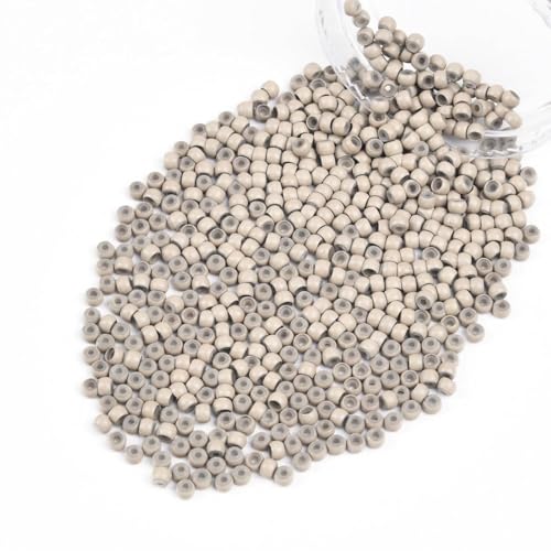 Vlasy Gray Blonde Nano Beads 3mm Silicone Lined Hair Extension Rings 1000Pcs