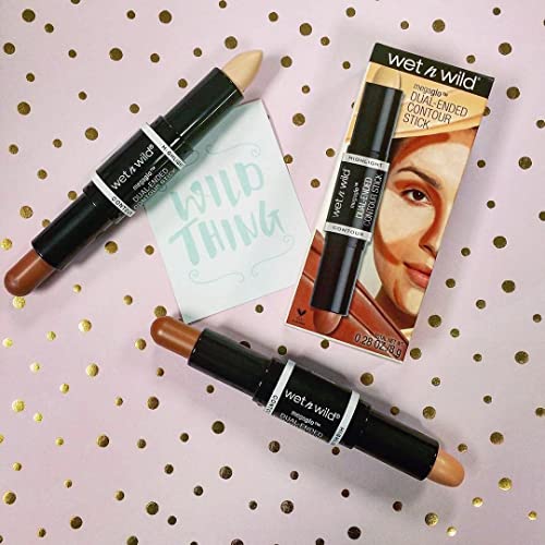 Wet n Wild MegaGlo Dual-Ended Contour Stick Light/Medium Cruelty-Free 1 Pack