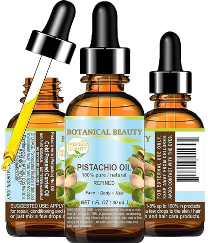 Pure Pistachio Oil for Face, Skin, Hair & Nails - 1 Fl oz - Natural Moisturizer