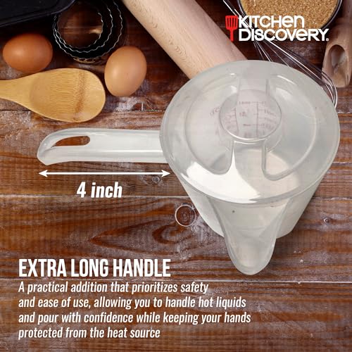 Microwavable Measuring Cup with Spout & Lid - 2 Cup Plastic