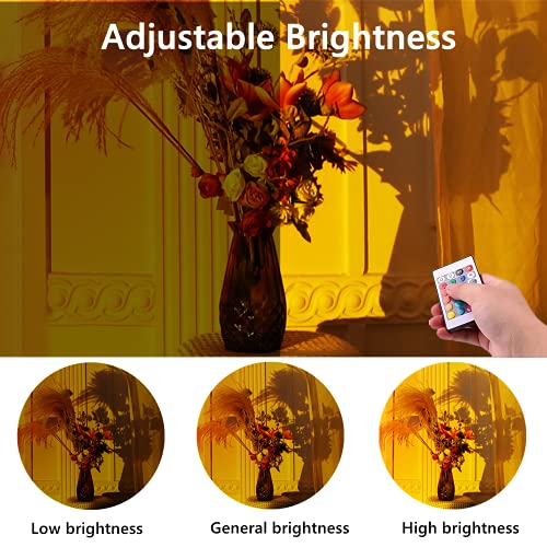 16 Color RGB Sunset Projector Lamp - Romantic LED Light for Bedroom & Parties