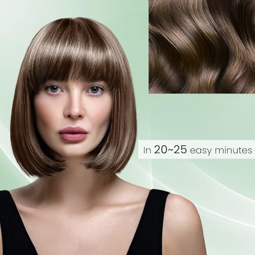KAISASA 3-in-1 Hair Dye Shampoo for Gray Hair Coverage - Brown