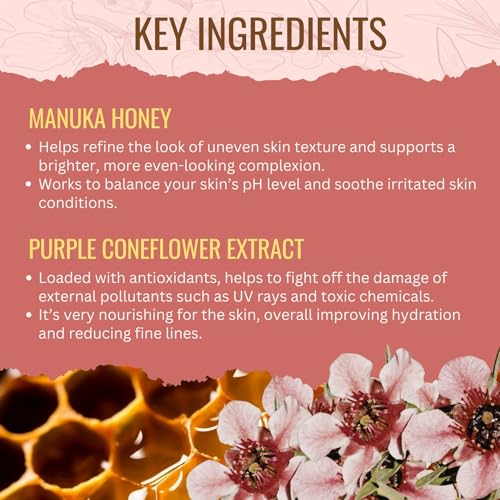 Manuka Lane Natural Eye Cream with Manuka Honey & Eyebright – 1.01 Fl Oz