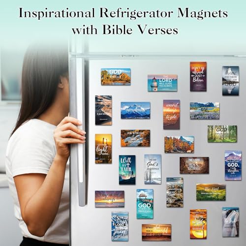 60 Inspirational Christian Refrigerator Magnets with Bible Verses