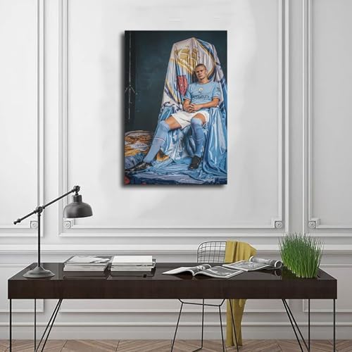 Haaland Canvas Wall Art - 12" x 18" Ready to Hang Home Decor
