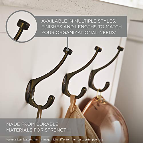 Liberty Double Prong Robe Hook - White (Pack of 2)