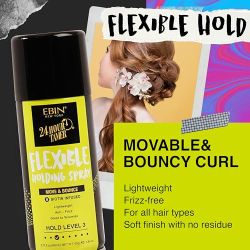 EBIN NEW YORK 24H Flexible Hold Hair Spray 2.71 Fl Oz - Move & Bounce