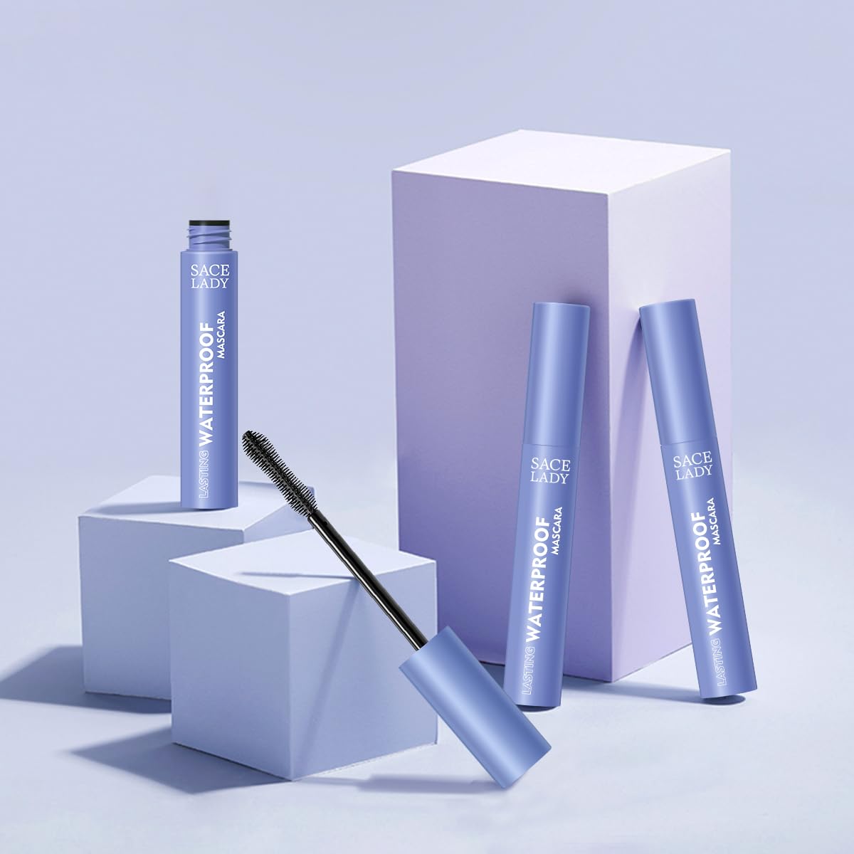 SACE LADY Black Mascara - Extra Volume & Lengthening Formula | Smudge-Proof, Clump-Free Eye Makeup