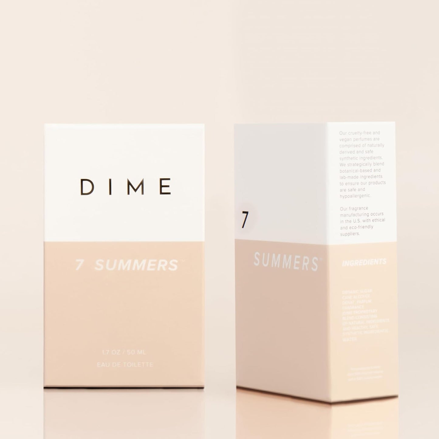 DIME Beauty 7 Summers Perfume for Women - Sweet Floral Eau de Toilette with Bergamot & Vanilla Orchid | 1.7 oz / 50 ml