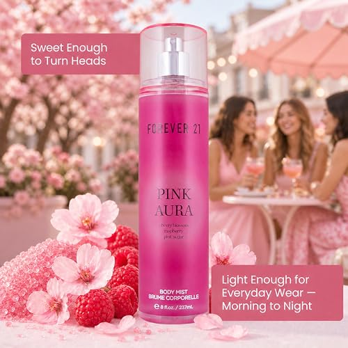 Forever 21 Pink Aura Body Mist - Flirty Floral Fragrance, 8 fl oz