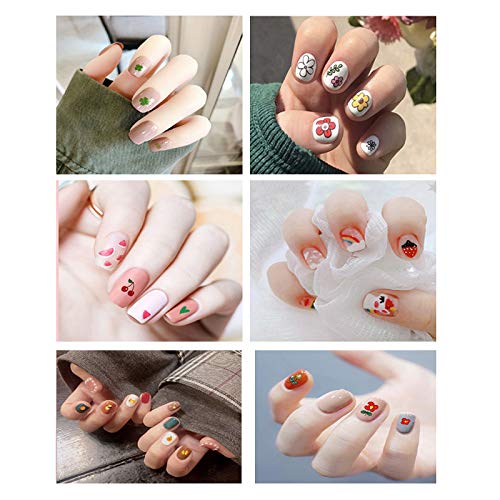 18 Sheets 3D Self-Adhesive Nail Art Decals for Women and Kids DIY Manicure