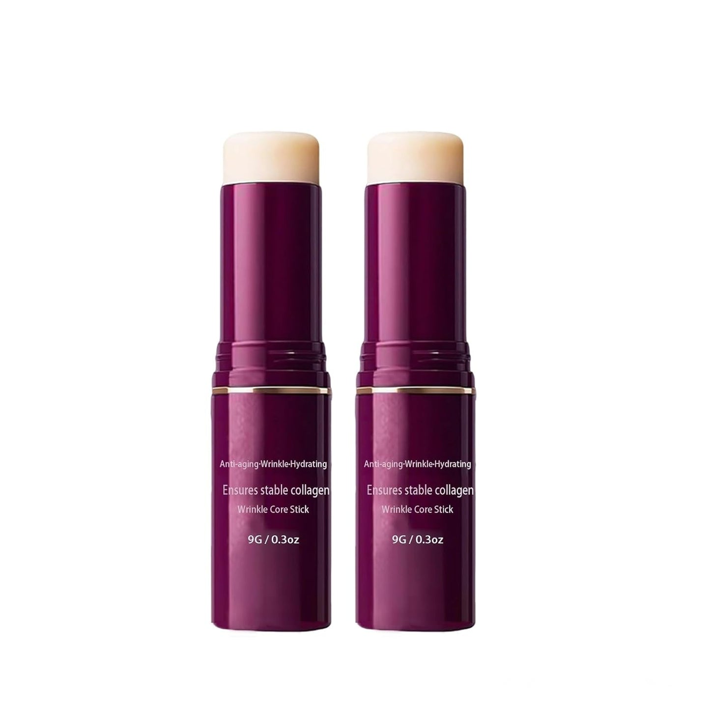 Calcium Volume Multi Balm - Korean Collagen Anti-Wrinkle Stick for Face, Eyes & Neck | 2-Pack