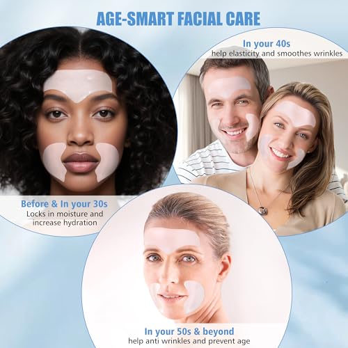 Forehead & Smile Line Wrinkle Patches with Collagen - 15pcs