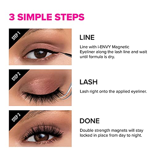 i•ENVY Magnetic Eyeliner and Eyelashes Kit - Reusable & Easy Application